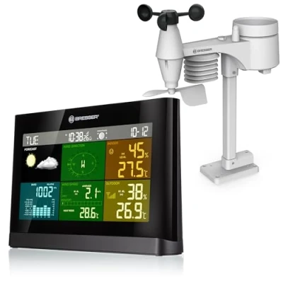 Immagine di BRESSER 5 in 1 Stazione meteo con Display a Colori nero