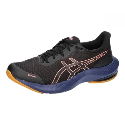 Immagine di Asics Gelpulse 14 GTX Scarpe running neutre, Donna, Taglia: 38, Black/papaya Sintetico / tessuto