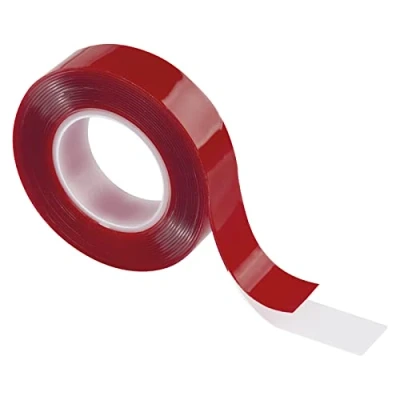 Immagine di EMOS nastro adesivo acrilico da 3 m, larghezza 18 mm, biadesivo trasparente ad alta resistenza adesiva, collegamento permanente senza supporto, spessore 1 mm