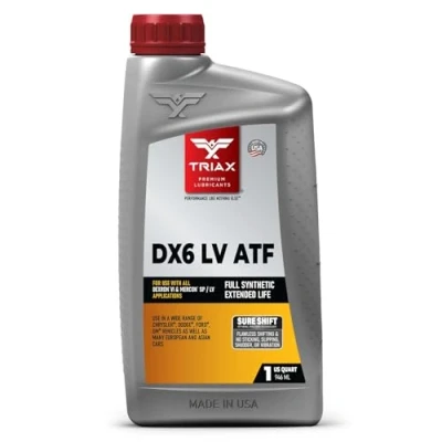Immagine di TRIAX Transyn Dex VI Fluido Completamente Sintetico per trasmissioni Automatiche a Bassa viscosità Riempimento Vita di Grado OEM Compatibile con GM Dexron (1 Quarto)
