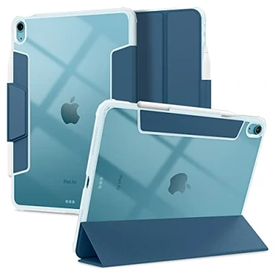 Immagine di Spigen Cover Ultra Hybrid Pro Compatibile con iPad Air 6a Generazione 11 pollici M2 (2024), 5a 10.9 (2022) e 4a (2020) Blu