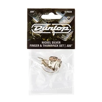 Immagine di Jim Dunlop 33P013 Plettri per pollice e dita, in nichel, colore: argento, 0,3 cm 5 .020