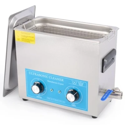 Immagine di stonylab Pulitori a Ultrasuoni da Laboratorio, Pulitore ad in Acciaio Inossidabile 304 con Pannello di Controllo Meccanico Riscaldamento e Timer per Laboratorio 40kHz 220V, 6.5L