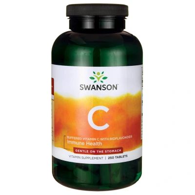 Immagine di Swanson C, vitamina C tamponata 1000 mg con bioflavonoidi, 250 compresse