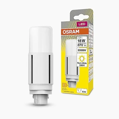 Immagine di OSRAM 4058075824539 LED (monocolore) ERP E (A G) G24 d 7.5 W = 18 Bianco caldo (Ø x A) 37.70 mm 1 pz.