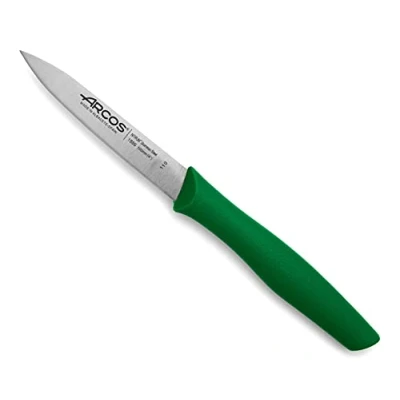 Immagine di Arcos Serie Nova, Spelucchino Coltello per sbucciare, Lama Acciaio Inossidabile NITRUM 100 mm, Manico Polipropilene, Colore Verde