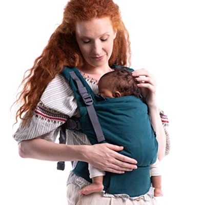Immagine di Boba X Marsupio Regolabile da Neonato a Bambino, Ergonomico 2 in 1 Frontale e Zaino con Spallacci Incrociabili (Atlantico)
