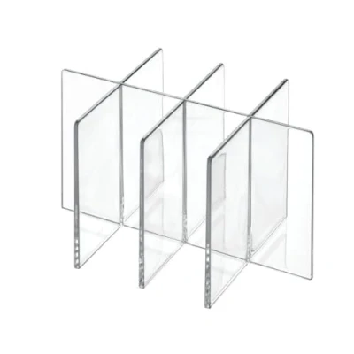 Immagine di The Home Edit by iDesign, Piccolo organizer per cosmetici in plastica riciclata con divisorio