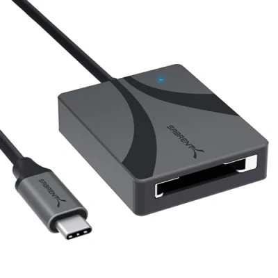 Immagine di SABRENT Lettore di schede CFexpress tipo B, USB C 3.2x2 a CF express, trasferimento dati superveloce da 950 MBps, lettori esterni, adattatore per fotografi (CR CFXB)