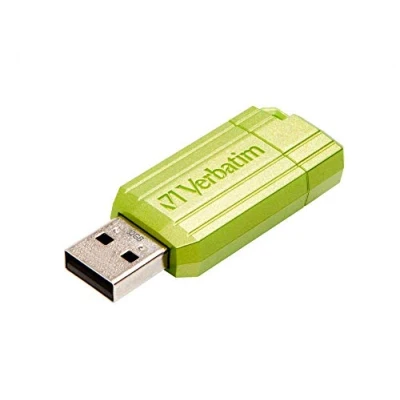 Immagine di Verbatim USB DRIVE 2.0 PINSTRIPE Chiavetta 32 GB Eucalipto, Verde 49958