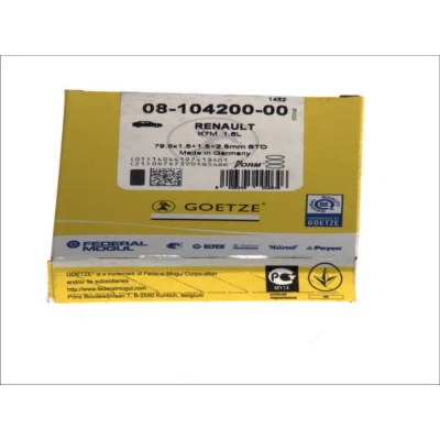 Immagine di GOETZE ENGINE 08 104200 00 Kit Fasce Elastiche 79,5 RENAULT: Megane Scenic, CLIO 2, Kangoo I, DACIA: SANDERO 2