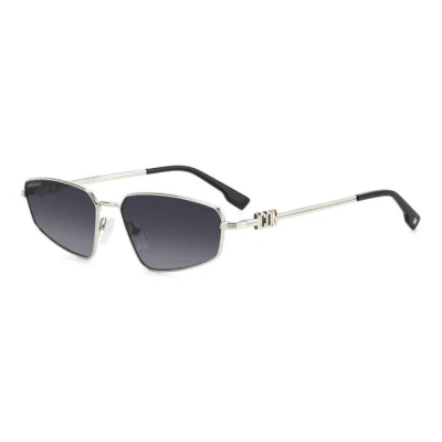 Immagine di Lunettes De Soleil Dsquared2 Icon 0015/s Col. 010/9o Hommes Géométrique Palladium