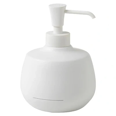 Immagine di GEDY Dosasapone Kira, Dispenser Sapone in Resina, Colore Bianco Matt, 13,6x10,8x10,6cm, Capacità 295ml