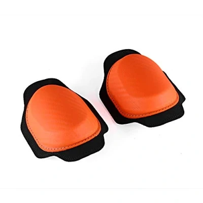 Immagine di Oldbones ginocchiere universali per motocross, da corsa, protezioni ginocchiere, colore arancione