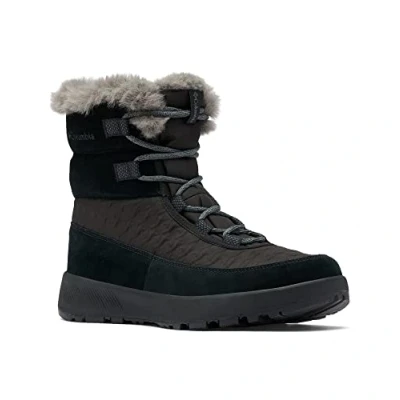 Immagine di Columbia Slopeside PEAK LUXE Stivali da neve, Donna, Taglia: 36.5, Black/graphite Pelle e tessuto