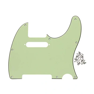 Immagine di IKN 8 fori 3 STi Verde Menta TL Pickguard singolo bobina il collo foro taglio piastra Guardia con montaggio viti per la sostituzione della TE standard FD USA/Messico
