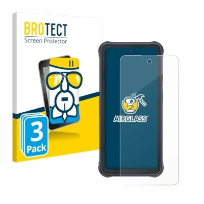 Immagine di brotect Pellicola Protettiva Vetro per Cubot King Kong 8 Protezione Schermo (3 Pezzi) [Durezza Estrema 9H, Chiaro]