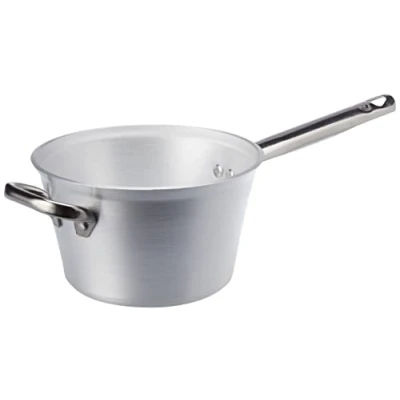 Immagine di Pentole Agnelli ALMR65B18 Paiolo Radiante per Polenta con Manico e Maniglia Inox, Argento, 18 cm, 1 Pezzo