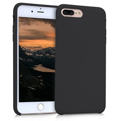 Immagine di kwmobile Cover per Apple iPhone 7 Plus/iPhone 8 Plus Custodia Back Case Smartphone in Silicone TPU Protezione Gommata nero matt