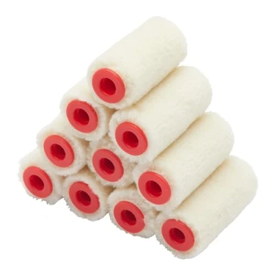 Immagine di ProDec Confezione da 10 rulli di vernice Mohair 5,1 cm per una finitura liscia con vernici lucide e satinate, vernici, macchie legno su battiscopa, davanzali, porte, armadi, metallo altro,