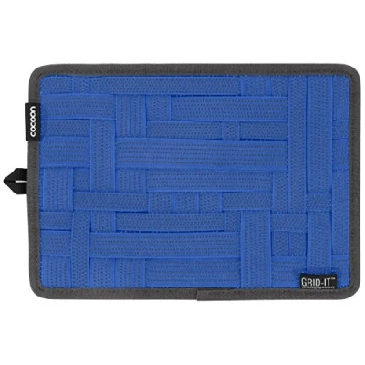 Immagine di Cocoon Innovations Grid It Organizer Tascabile Con Cinghie Elastiche I Multifunzionale Portatile Cerniera Ad Anello Blu 19,1 X 1 26,7 Cm