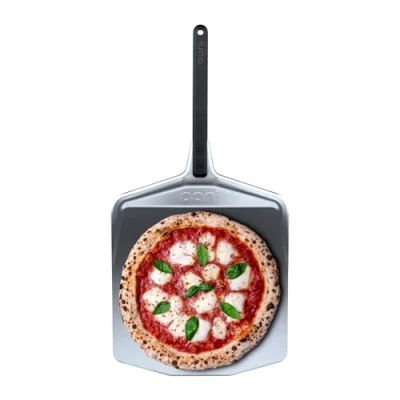 Immagine di Pala per pizza in alluminio Ooni da 12 pollici con manico lungo leggera Accessorio forni