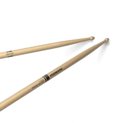 Immagine di Bacchette per batteria ProMark Rebound 5AB Hickory lunghe Maggiore portata versatile Punta in legno di ghianda 1 paio