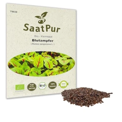 Immagine di Bio Keimsprossen Blutampfer Keimsaat von SaatPur Sprossen, Microgreens 2g