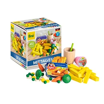 Immagine di Erzi 28143 Gioco Set Pranzo Assortimento (40 pezzi in legno di faggio FSC)