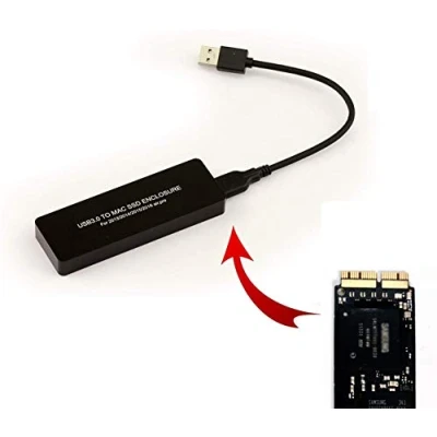 Immagine di KALEA INFORMATIQUE © Convertitore di custodia per MAC 2013/2014 AHCI 12+16 pin SSD a USB 3.0 (USB3 GBps) MD711 MD712 MD760 MD761 ME864 ME865 ME866 ME293 ME294 ME874 ...