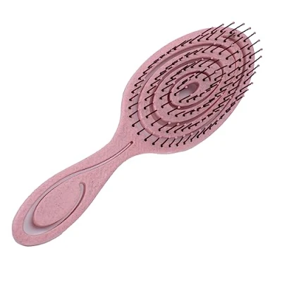 Immagine di CAISHA Spazzola Per Capelli Bagnata Districante Senza Rimorchiatori Molla A Spirale Rosa Delicata Sul Cuoio Capelluto Tutti I Tipi Di K108