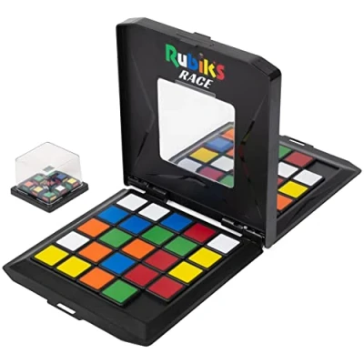 Immagine di Rubik&#039;s Race il gioco per 2 fan di Rubik dai 7 anni, veloce strategico scorrevole e logica basato sulla classica combinazione colori originale Cube