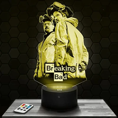 Immagine di Lampada da comodino, Luce notturna tattile Breaking.B illusione 3D LED, idea regalo di Natale per ragazzi e ragazze notte bambini o adulti TOP