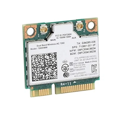 Immagine di scheda wireless universale, di rete 2 in 1 Bluetooth 7260HMW 7260AC, velocità 2,4G + 5G, supporta Dell, Sony e laptop