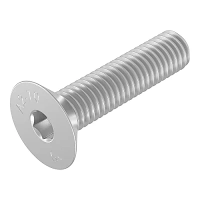 Immagine di SECCARO Vite a testa svasata M6 x 25 mm, acciaio inox V2A VA A2, DIN 7991 / ISO 10642, esagono incassato, 20 pezzi