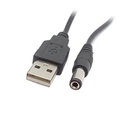 Immagine di JSER, cavo adattatore da USB 2.0 (maschio) tipo a ad alimentatore con connettore cilindro 5,5 mm x 2,5 5 V CC, di 80 cm lunghezza