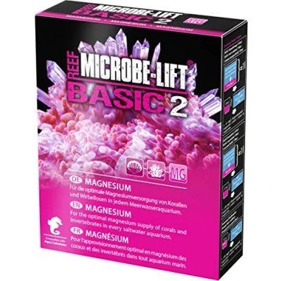 Immagine di MICROBE LIFT Basic 2 Magnesio additivo integratore per Tutti Gli acquari di Acqua Marina, in Polvere, Un approvvigionamento ottimale dei Coralli, Utilizzabile Anche Il metodo Balling,
