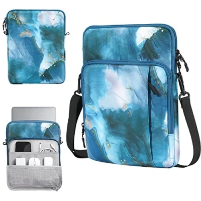 Immagine di TiMOVO Custodia per Laptop da 13,3 14&quot; Borsa a Tracolla iPad Air 13&quot; 2024, Pro Surface 9/8/X, MacBook 2022 2018, Galaxy Tab S9+ 12,4&quot;, 9/8, Blu