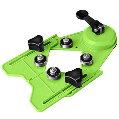 Immagine di Localizzatore di fori per piastrelle vetro 4 83 mm Guida perforazione Punta diamantata Seghe punte a ventosa Guide la