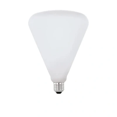Immagine di Eglo LED E27 dimmerabile, lampadina a forma di cono grandi dimensioni, 4,5 Watt (equivalente 40 Watt), 470 Lumen, bianco caldo, 2700k, lampada opale, R140, Ø 14 cm