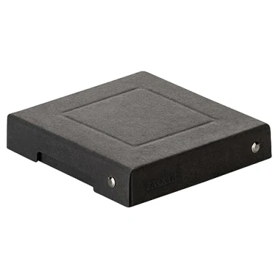 Immagine di Falken PureBox Nero, Made in Germany. 25 mm di altezza, 120 x mm. scatola portaoggetti con coperchio robusto cartone riciclato, angelo blu, vegano, regalo per il trasporto,