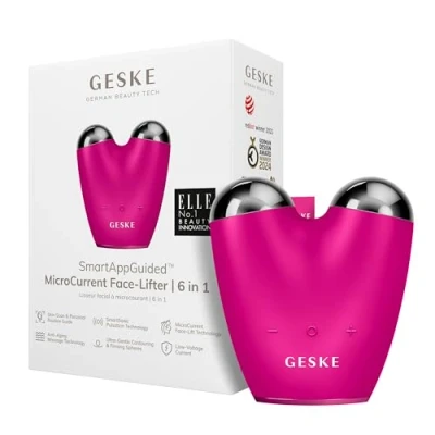 Immagine di Geske Microcurrent Facelifter 6 IN 1 Electronic Tools SMARTAPPGUIDED Accessori skincare, Taglia: One Size, Magenta