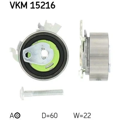 Immagine di SKF VKM 15216 Rullo tenditore, Cinghia dentata con materiale di fissaggio OPEL: Zafira A, Astra G Caravan, CC