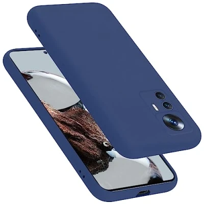 Immagine di Cadorabo Custodia compatibile con Xiaomi 12T / PRO in LIQUID BLU Coperchio protettivo silicone TPU flessibile