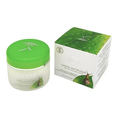 Immagine di ISB Crema antirughe viso, collo e décolletè &quot;Bava Bio&quot; 100 ml con Bava di Lumaca Bio Acido Jaluronico Biotech a basa Acqua Termale dell&#039;isola d&#039;Ischia