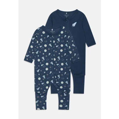 Immagine di Name it Nbmnightsuit ZIP Dark Space 2 PACK Pigiama per bambini, Taglia: 50, denim