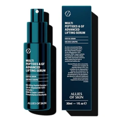 Immagine di Allies of Skin Multi Peptides &amp; GF Advanced Lifting Serum Siero, Taglia: 30 ml,