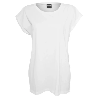 Immagine di Urban Classics Extended Shoulder Tshirt basic, Donna, Taglia: XS, White