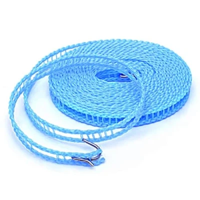 Immagine di 5m 16.4ft Stendibiancheria antivento nylon, Fili per Stendere Il bucato da Viaggio portatile Corda di asciugatura, Linea Vestiti Interni Esterni Campeggio o Uso Domestico