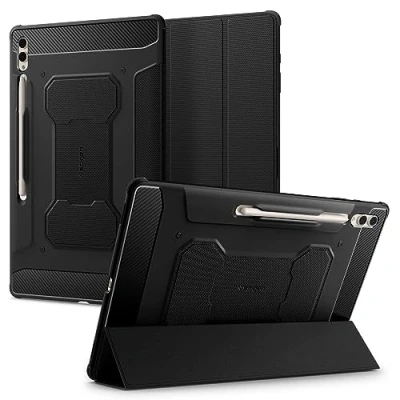 Immagine di Spigen Cover Rugged Armor Pro Compatibile con Samsung Galaxy Tab S9 Ultra (2023) e S8 (2022) Nero